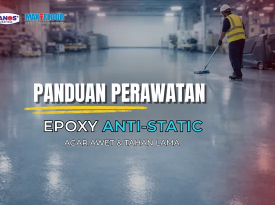 Proses perawatan epoxy antistatic menggunakan pembersih khusus ESD di area industri