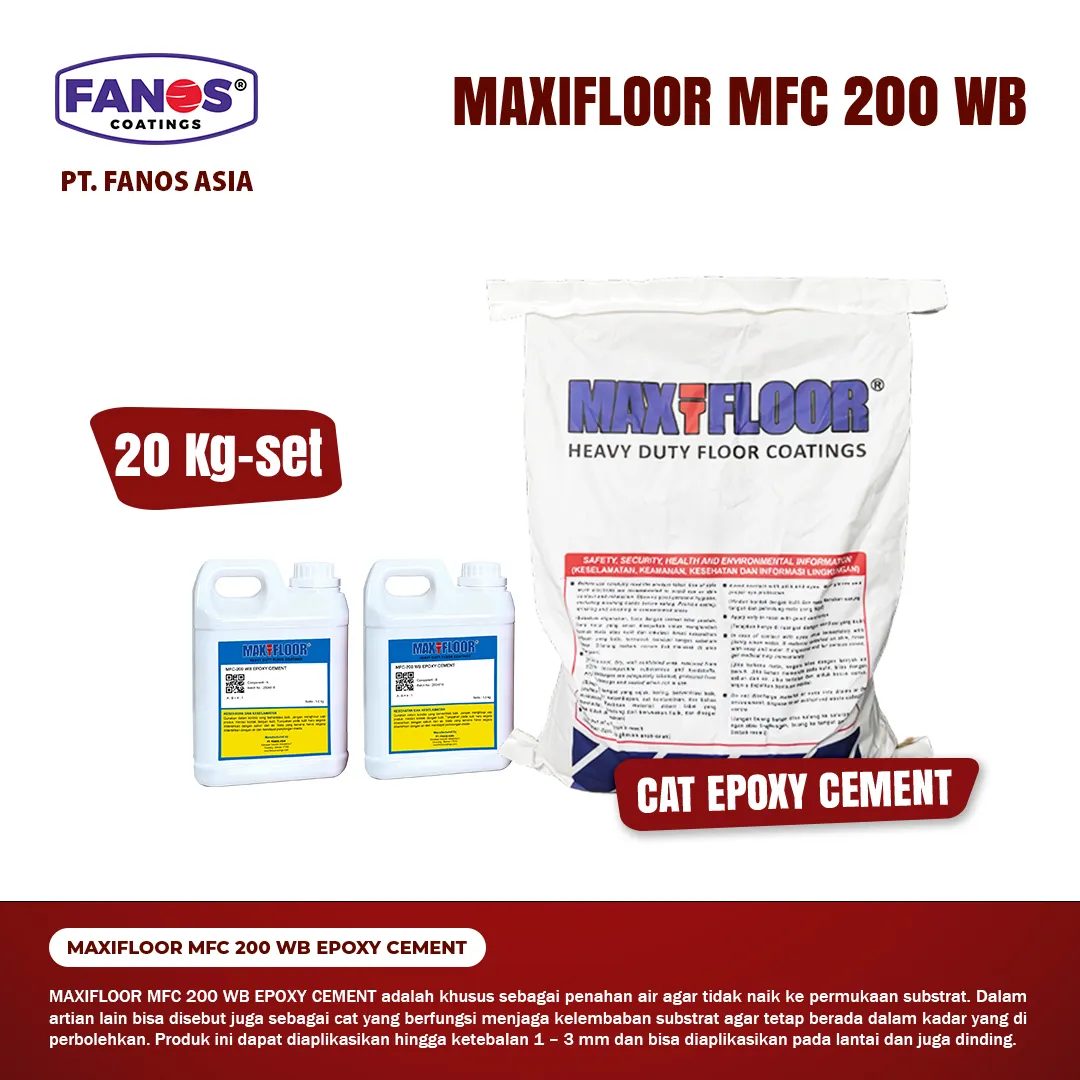 MFC 200 WB EPOXY CEMENT DIFORMULASIKAN SEBAGAI MOISTIRE BARRIER BETON SEBELUM APLIKASI CAT LANTAI