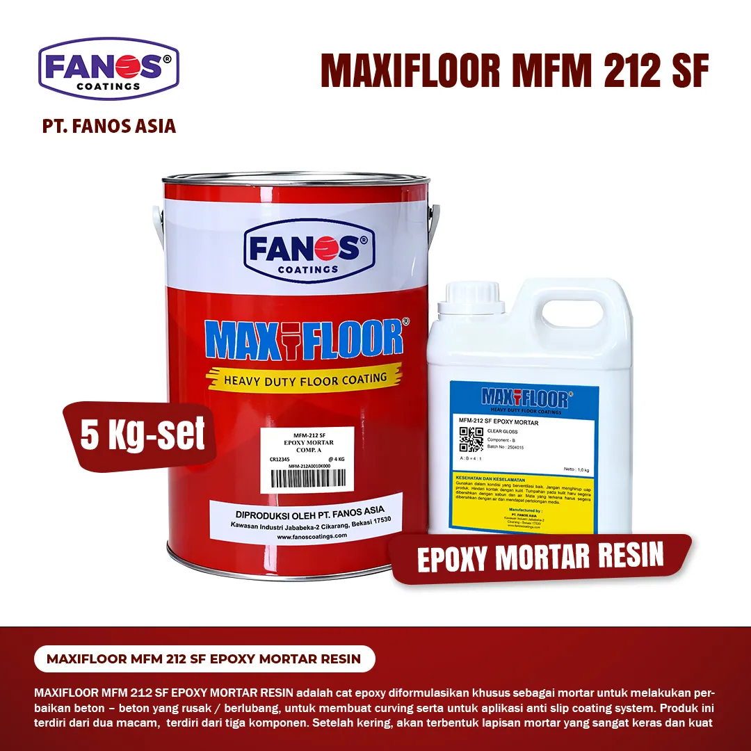 MAXIFLOOR MFM 212 SF EPOXY MORTAR RESIN UNTUK PERBAIKAN BETON