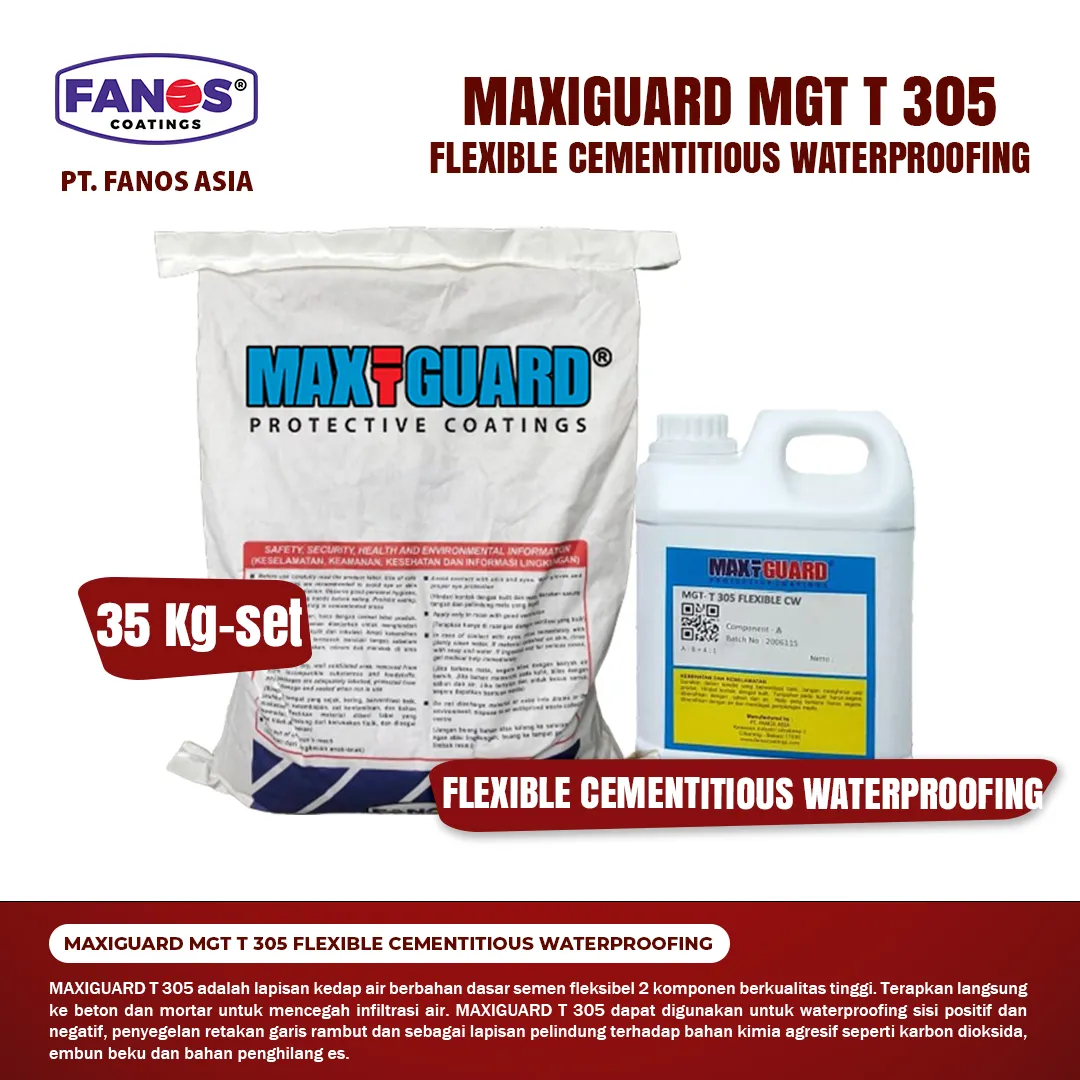 MAXIGUARD MGT T 305 FLEXIBLE CEMENTITIOUS WATERPROOFING